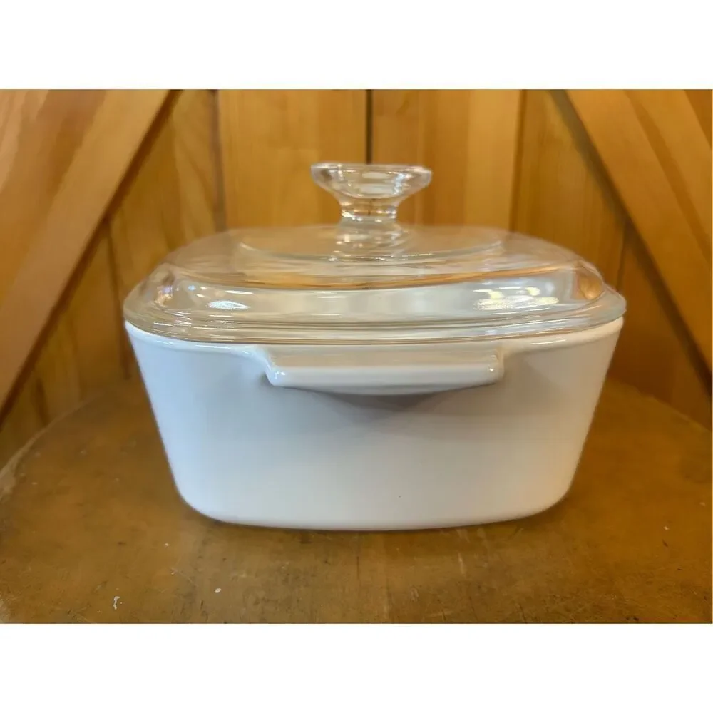 Vintage Corning Ware LE PERSIL LA SAUGE A-1 1/2 -B 1 1/2 w/ Pyrex A 7 C Lid (845